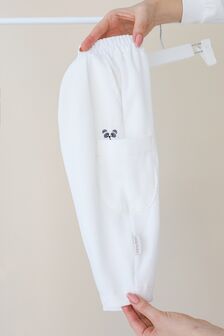 Вельветовые штаны Magic panda, Молочные - фото 3