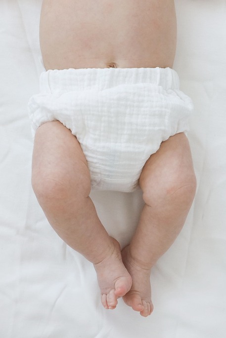 Муслиновые трусики-блумеры на подгузник, Белые - фото 3