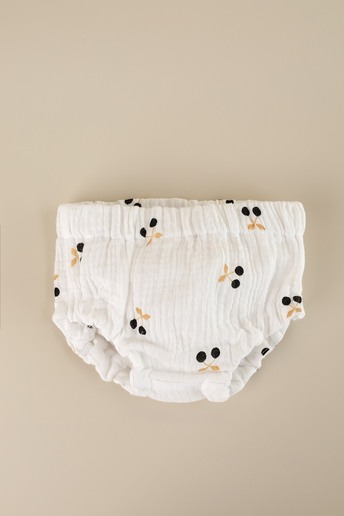 Муслиновые трусики-блумеры на подгузник, Вишни