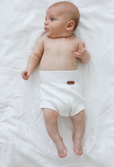 Трусики-шорти на підгузник Strip, Молочні - фото 4
