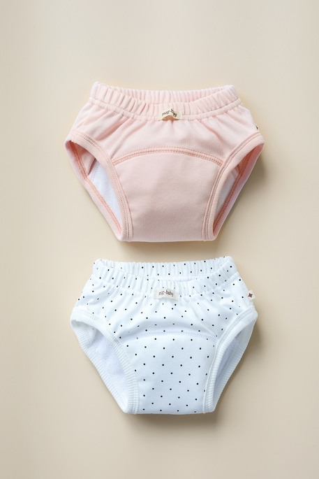Набор тренировочных трусиков, Горошек на белом с розовыми - фото 5