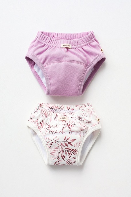 Набор тренировочных трусиков, Листики с темно-розовыми - фото 6