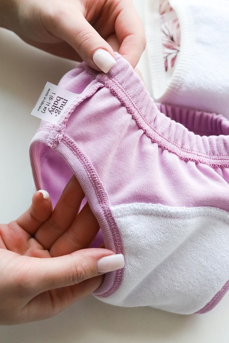 Набор тренировочных трусиков, Листики с темно-розовыми - фото 5