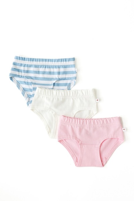 Тройной набор трусиков Aurora, Голубо-белая полоска