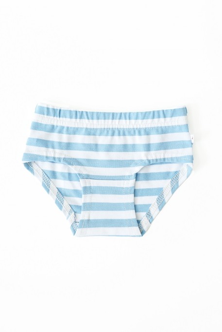 Тройной набор трусиков Aurora, Голубо-белая полоска - фото 5