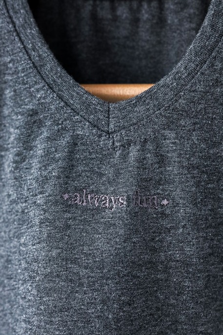 Футболка Always fun, Графітовий меланж - фото 1