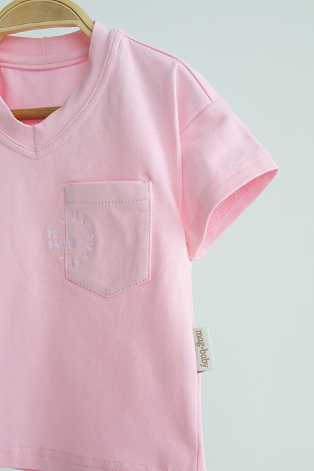 Футболка з кишенею Be Brave, Рожева - фото 4