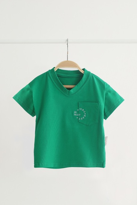 Футболка с карманом Be Brave, Зеленая