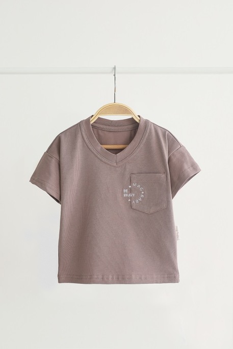 Футболка с карманом Be Brave, Капучино