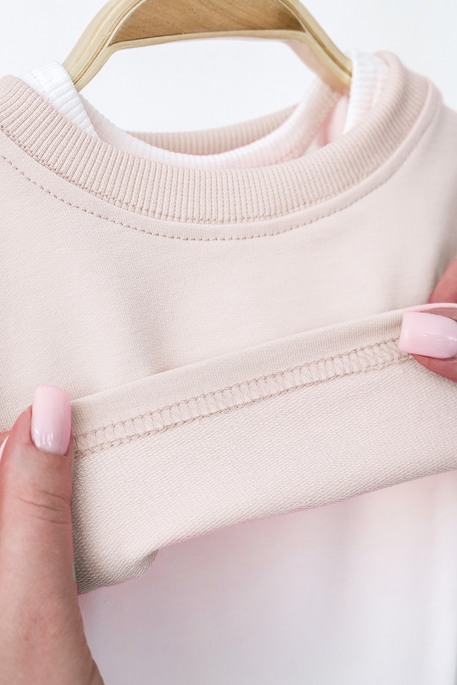 Майка с кроп-топом Glory, Слоновая кость - фото 3