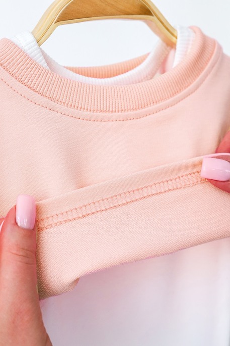 Майка с кроп-топом Glory, Персиковая - фото 3