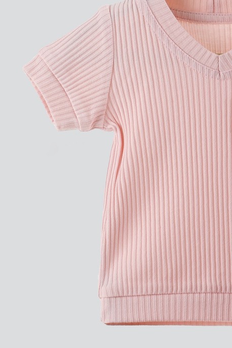 Футболка Strip, Нежно-розовая - фото 1