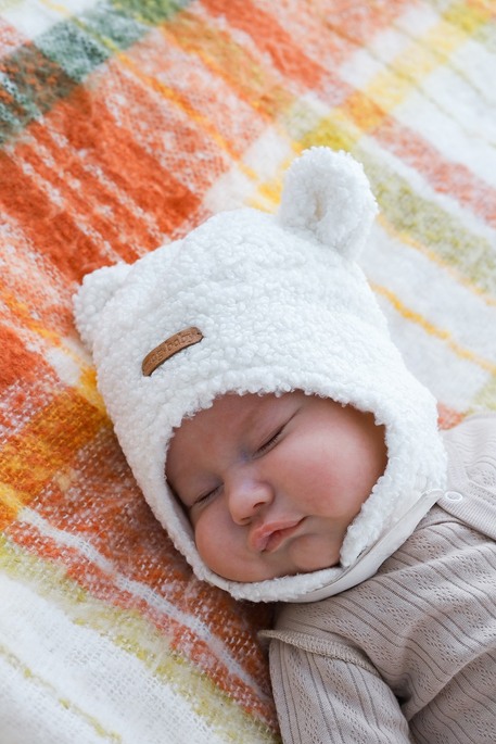 Меховая шапка Baloo, Молочная - фото 1