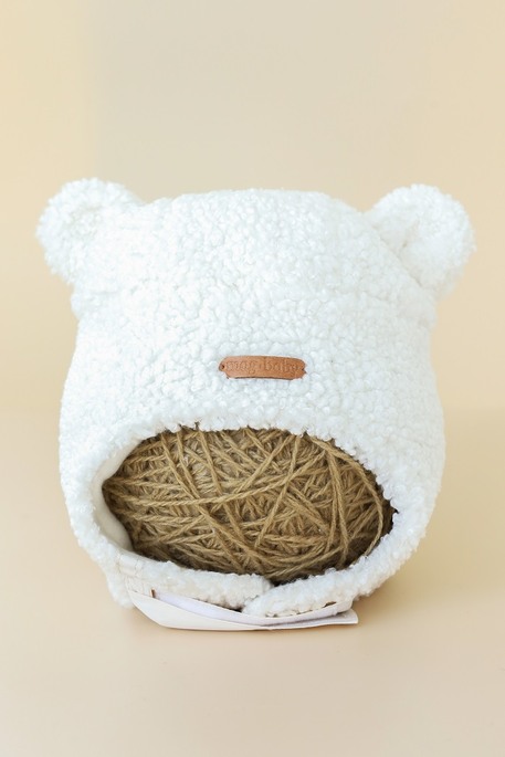 Меховая шапка Baloo, Молочная