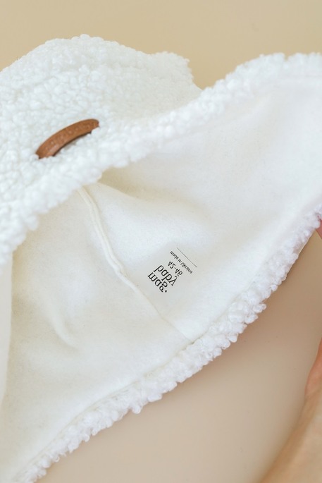 Меховая шапка Baloo, Молочная - фото 5