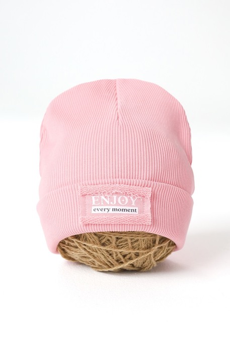 Шапка Enjoy, Розовая глазурь