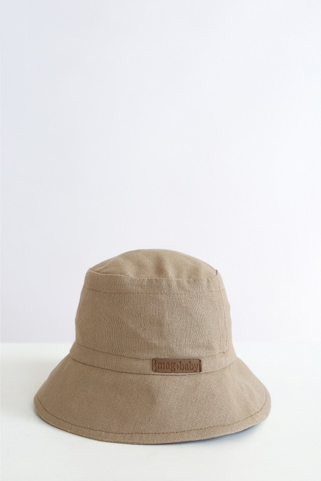 Льняная панама Classik, Коричневая