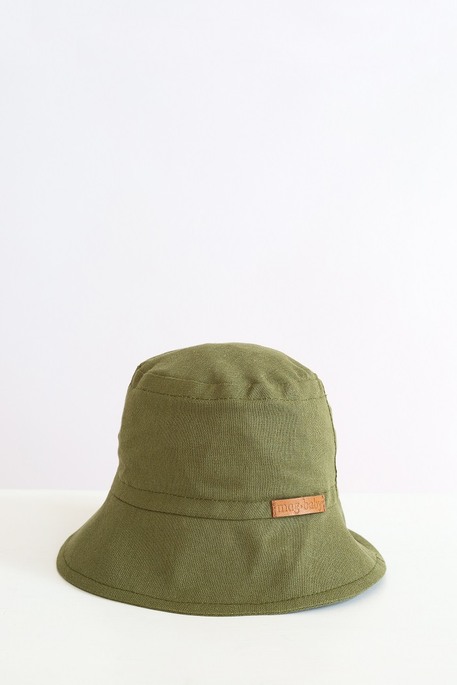 Льняная панама Classik, Темный хаки