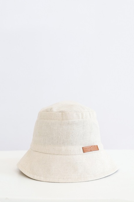Льняная панама Classik, Бежевая