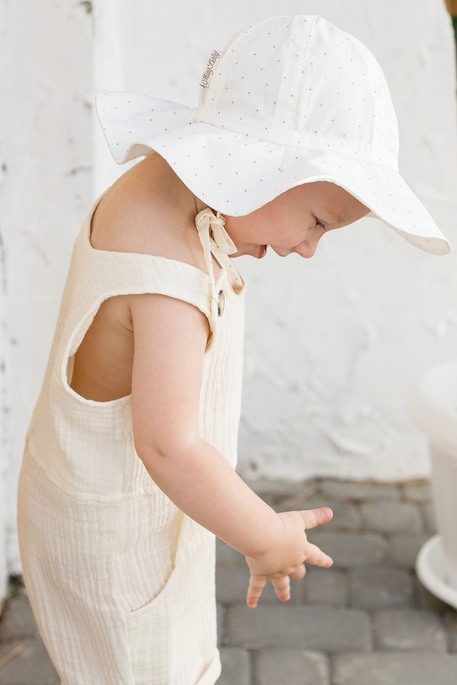 Панама Шарлиз, Молочная в точечку - фото 1