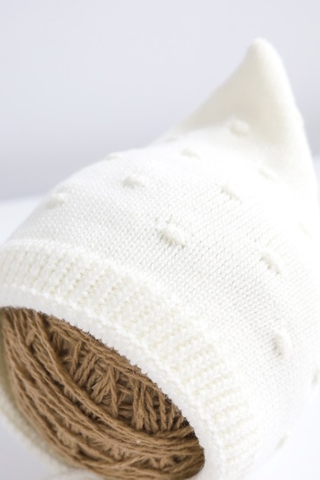 В'язана шапка Piptic, Молочна - фото 3