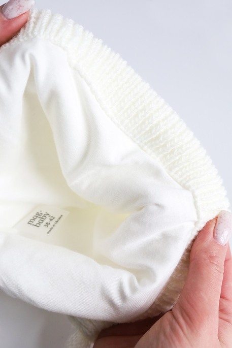 В'язана шапка Piptic, Молочна - фото 2