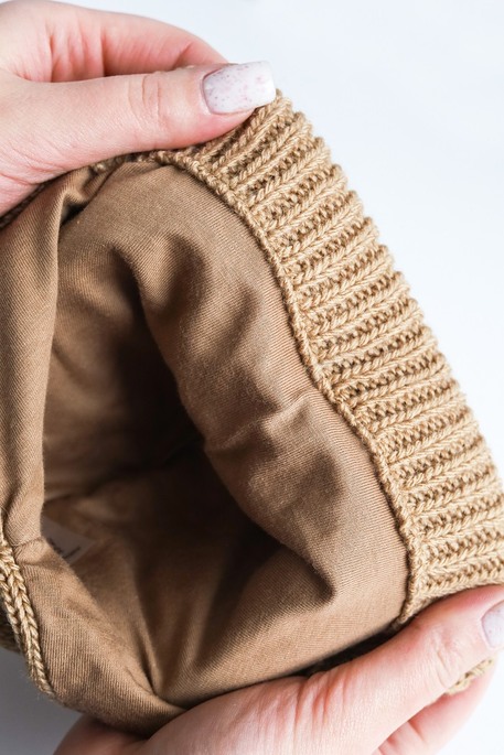 Вязаная шапка Piptic, Коричневая - фото 2