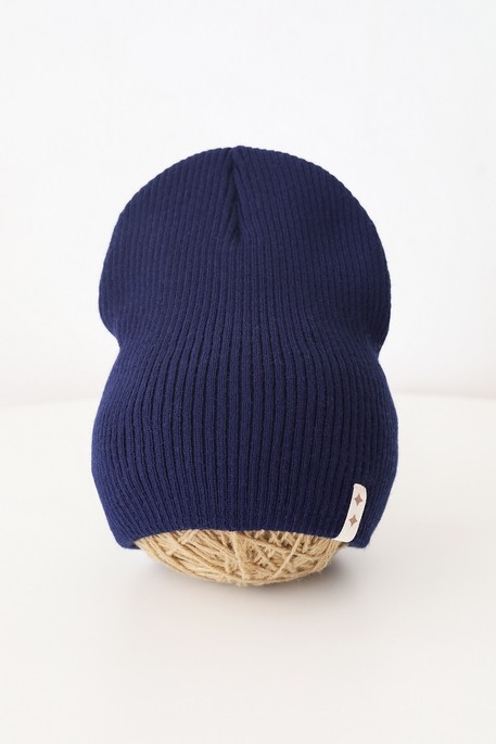 Вязаная шапка Travis, Темно-синяя - фото 3