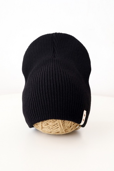 Вязаная шапка Travis, Черная - фото 3