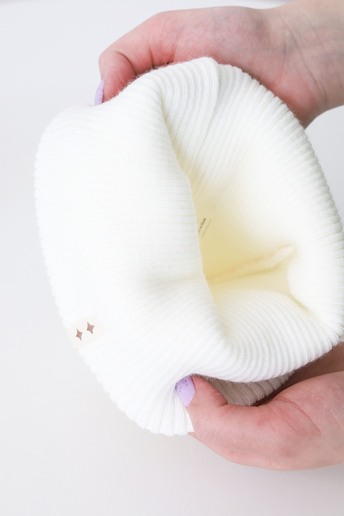 Вязаная шапка Travis, Молочная - фото 1