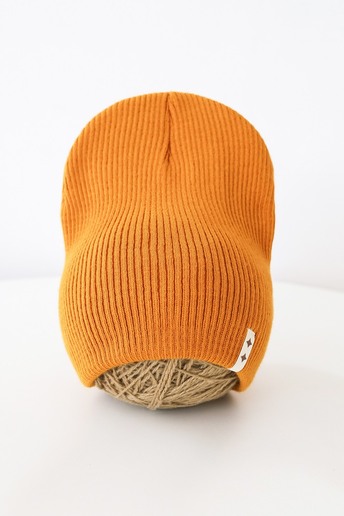 Вязаная шапка Travis, Горчичная - фото 2