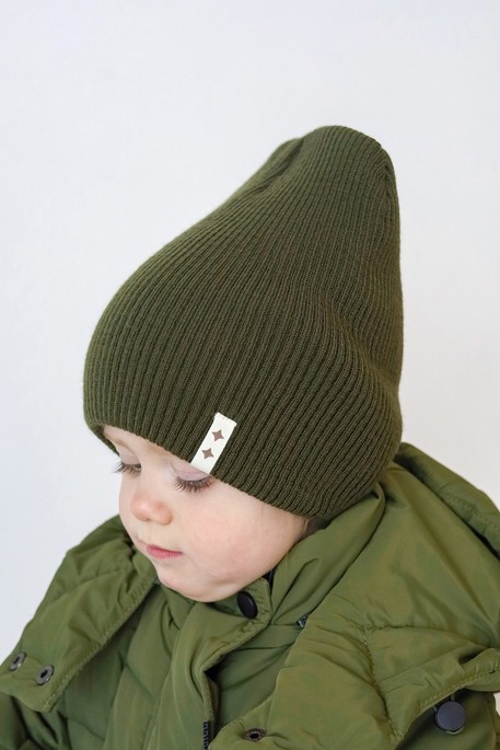 Вязаная шапка Travis, Хаки - фото 5