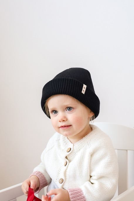Вязаная шапка Travis, Черная - фото 5