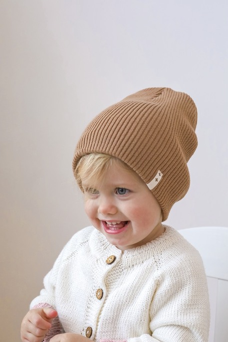 Вязаная шапка Travis, Песочная - фото 5