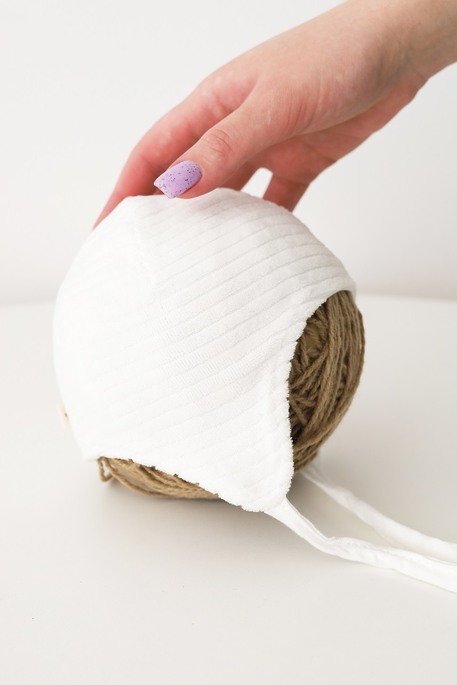 Велюрова шапка Tim, Молочна - фото 1