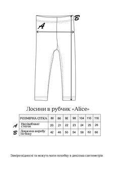 Лосини в рубчик Alice, Чорні - фото 5