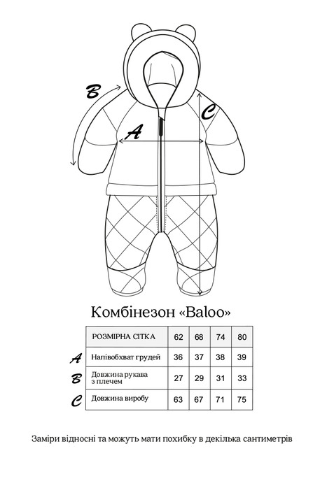 Комбинезон Baloo, Молочный - фото 5