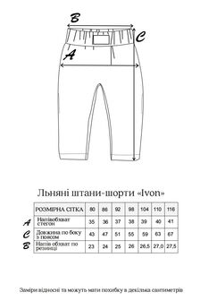 Льняні штани-шорти Ivon, Зелені - фото 7