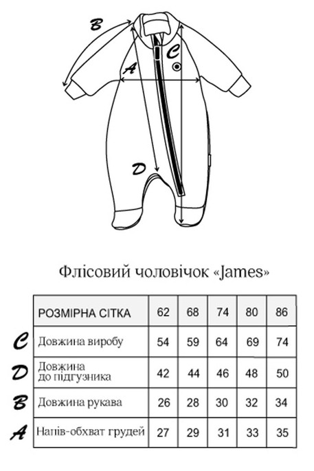 Флисовый человечек James, Сакура - фото 4