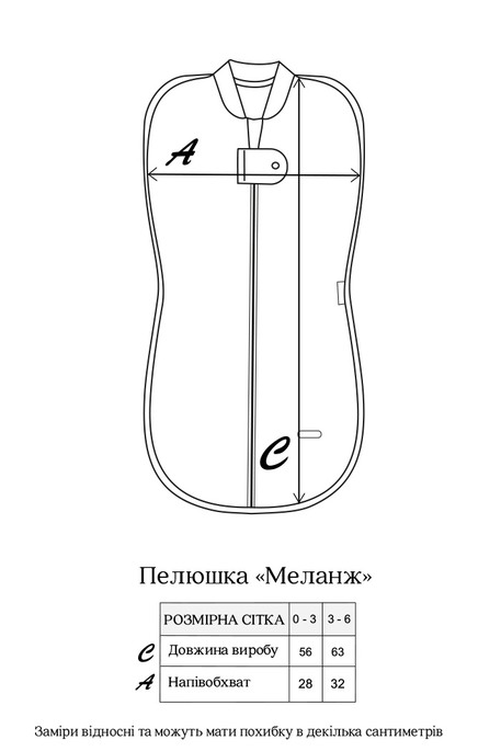 Евро пеленка на молнии с шапочкой, Серый меланж - фото 6