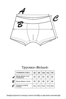 Подвійний набір трусиків Richard, Світлий джинс - фото 4